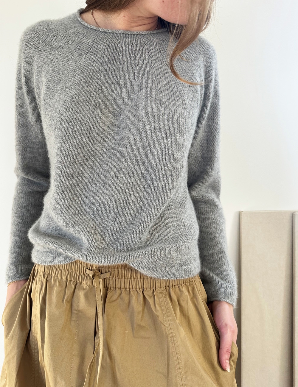 トップス YOKE SO JOHN CASHMERE OVERSIZED KNIT Plain Yoke Cashmere knitting pattern (english) - leknit